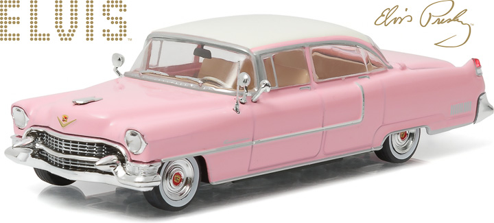 Greenlight 1/43 Cadillac Fleetwood Elvis Presley Pink 1955